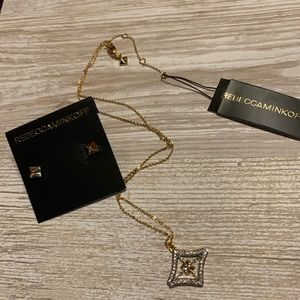 REBECCA MINKOFF *NWT* Necklace & Earring Stud Set✨